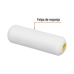 Felpa para mini rodillo esponja 4" x 3.8". Truper