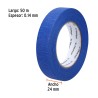 Cinta masking tape azul de 1" x 50 m para pintor. Truper