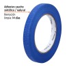 Cinta masking tape azul de 1.2" x 50 m para pintor. Truper