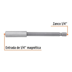 Estuche con 5 extensiones de 100 mm magnéticas. Expert