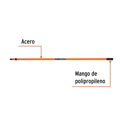 Extensión de acero para rodillo. 1.2 m. Truper